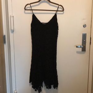 NWOT Black Ralph Lauren lace/ crocheted cotton summer midi dress, sz SM